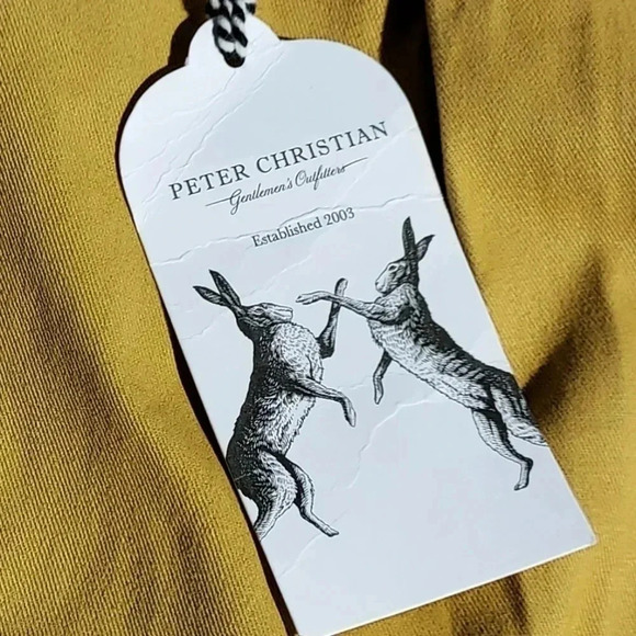 NWT Peter Christian Yellow Mustard Color Mens Shorts Size 50 - Picture 10 of 11